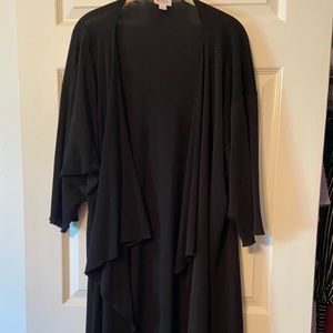 LuLaRoe Black Kimono Cover-Up/Jacket
